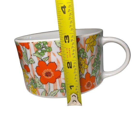 Vintage Flower Garden Japan Ceramic Mug Floral Print - Picture 5 of 6